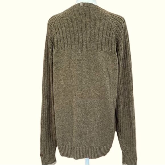 Columbia Men’s Commando Sweater  V
Neck Cotton Green Pullover size L - Picture 3 of 6